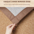 Washable Hallway Runner Rug 2x8 Jute Like Kitchen Runner Mat Rugs Non Slip - Image 4