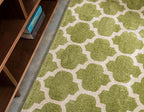 Rugs.com Lattice Collection Rug – 10 Ft Runner Light Green Medium Rug Perfect - Image 8