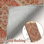 Tangsoo 4x6 Area Rug for Living Room, Washable Vintage Indoor, Distressed - Image 5