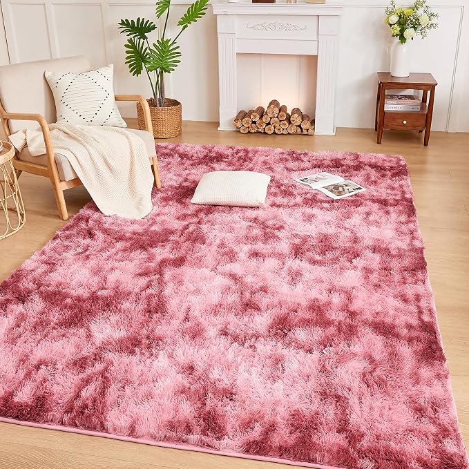 Andency Soft Area Rugs for Living Room Bedroom, 4x6 Fluffy Shaggy Bedside Rug - Image 8