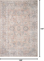 Loloi Skye Collection SKY-01 Blush/Grey 9'-0" x 12'-0" Area Rug - Image 2
