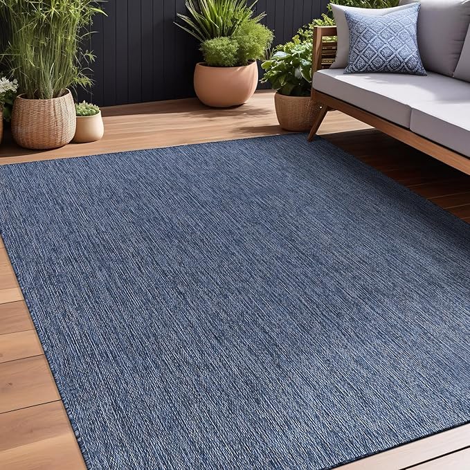 Beverly Rug Indoor Outdoor Rug 8x10, Washable Outside Carpet - Image 3