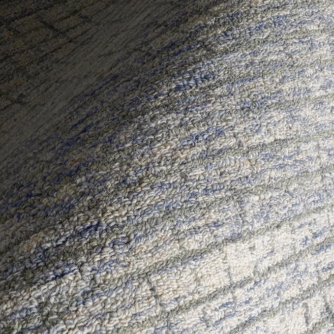 Rugs USA Melrose Light Blue/Ivory, Wool & Cotton, Soft and Cozy, High Traffic - Image 8