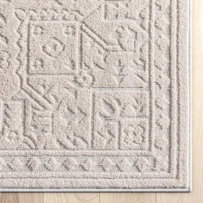 Well Woven Harlow Collection Cloud Medallion Ivory - Image 5