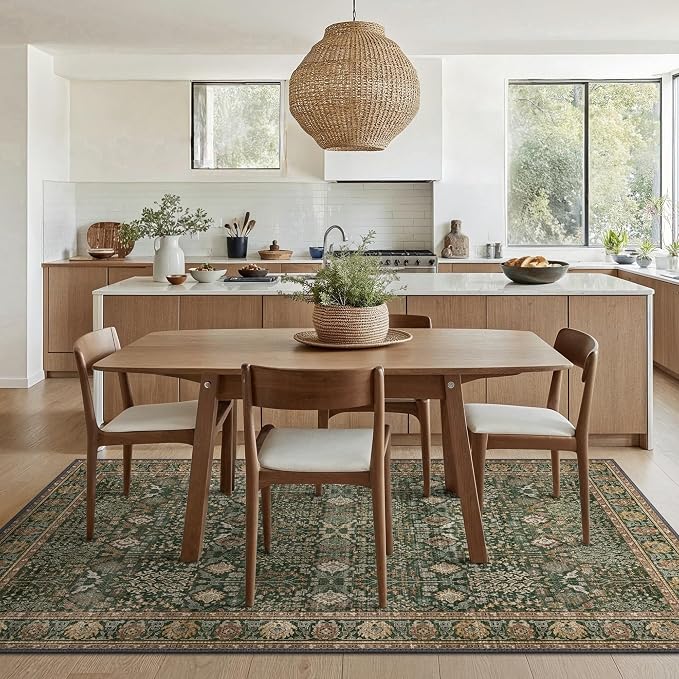 Bavni Area Rugs 6x9- Washable Rug Lightweight Non-Slip, Ultra Thin Low Pile - Image 5
