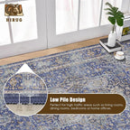 Washable Area Rug 3' x 5 ' Vintage Traditional Persian Mat - Image 5