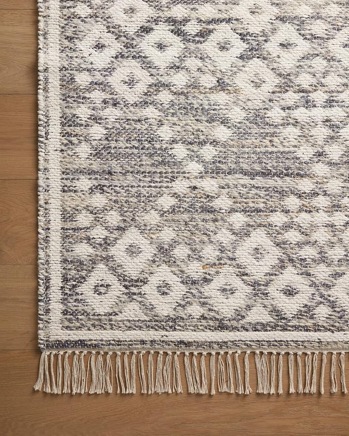 Loloi Angela Rose Rivers Collection RIV-01 Denim/Ivory 3'-6" x 5'-6" Reversible - Image 7