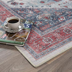 Fame Rugs Turkish Rug. Washable Vintage Oriental Antique Inspired Traditional - Image 8