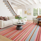 Dash & Albert Jamaica Stripe Multi Machine Washable Rug, Runner-2.5 X 8 Feet - Image 2