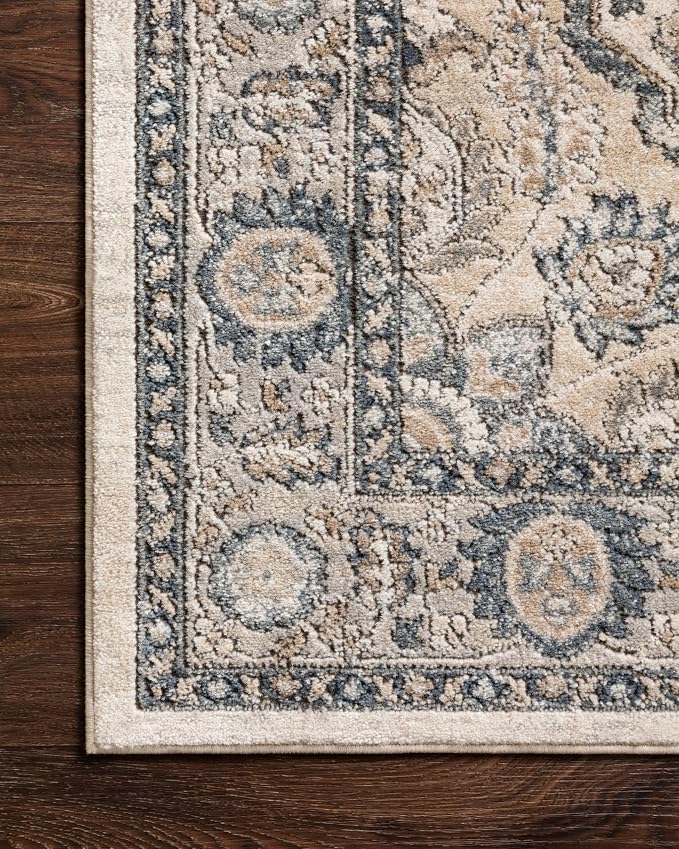 Loloi Teagan Collection TEA-01 Natural/Lt. Grey 7'-11" x 10'-6" Area Rug - Image 9