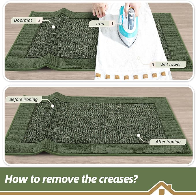 BEQHAUSE Indoor Door Mat 32" x 48", Dirt Trapper Door Mats Non-Slip Entryway - Image 9