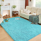 Andency Blue Area Rugs 9x12 for Living Room Home Decor, Large Shaggy Bedroom by Andency