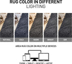 Rugshop Circles Arch Shag Area Rug Anthracite Dark Gray 4' x 6' Ideal - Image 7