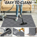 Timo Indoor Door Mat, Front Door Rug 24"x36" Rubber Backing Non Slip Absorbent - Image 6