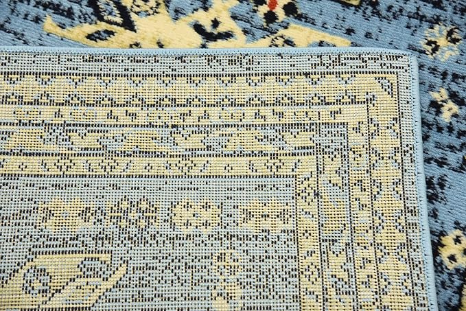 Unique Loom Taftan Collection Border Geometric Tribal Inspired Design Area Rug - Image 11