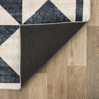 Rugshop Geometric Diamond Washable Non Slip Area Rug 2' x 3' Cream - Image 7