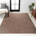 JONATHAN Y Haze Solid Low-Pile Brown Indoor Area Rug 9x12, Minimalist, by JONATHANY