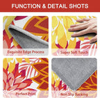 Colorful 3x5 Washable Rug for Living Room Tropical Botanical Modern Floral - Image 4