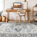 10x14 Area Rugs Living Room: Washable Boho Large Neutral Vintage Soft Rug Stain - Image 7