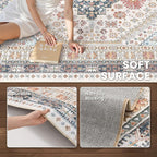 zesthome 10x12 Area Rugs for Living Room, Non-Slip Backing Washable Rugs - Image 6