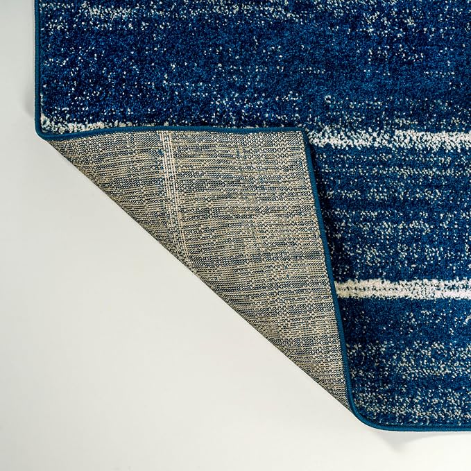 JONATHAN Y Williamsburg Minimalist Stripe Navy/Cream Indoor Area Rug, - Image 9