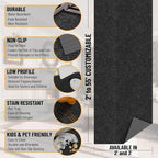 Ottomanson Commercial Scrape Rib Entry Mat – Heavy Duty Ribbed Floor Mat - Image 3