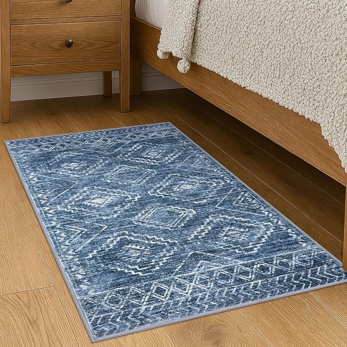 KILOCOCO Small Rug 2'x3' Entryway Rug Door Mat Indoor Soft Non Slip Printed - Image 3
