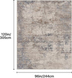 GENIMO Washable 8x10 Area Rugs for Living Room, Non Slip Modern Abstract Rug - Image 2