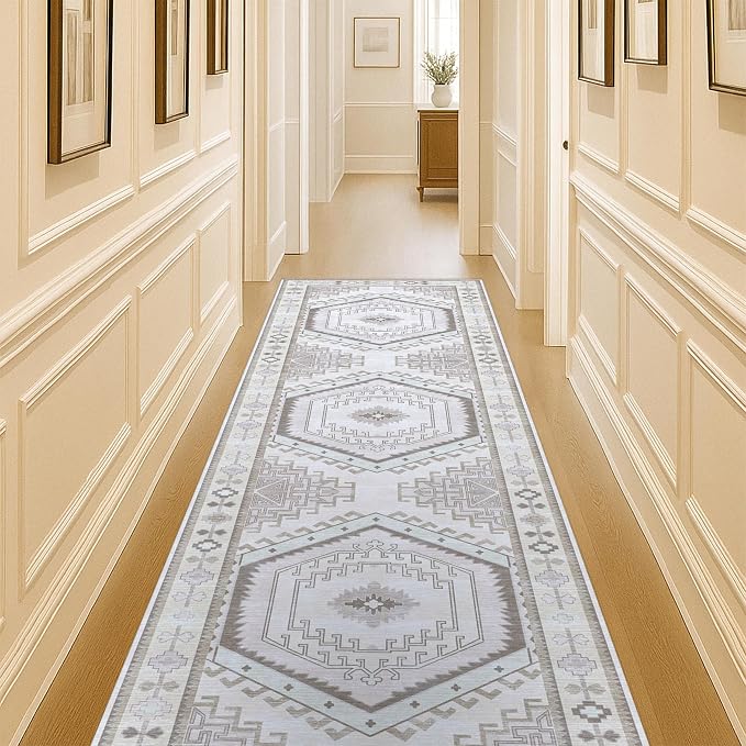 Fame Living Washable Area Rug. Modern Farmhouse. Vintage. Turkish. Bohemian. by FameLiving%7COushakRugs