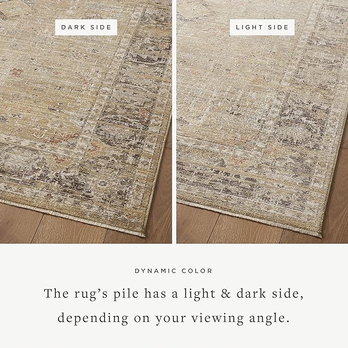 Loloi Magnolia Home by Joanna Gaines Millie Collection MIE-03 Gold/Charcoal - Image 3