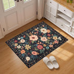 DUKINO 2x3 Rugs for Entryway, Floral Indoor Washable Door Mat, Non Slip Boho - Image 3