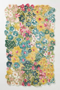 Cassia Wool Viscose Area Rug – 6’ x 9' – Handmade Wool Area Rugs –Yellow – Rugs by Unknown