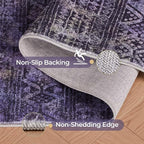 Kokia Abstract Area Rugs 9x12 Bedroom Washable Decor Low Pile Non-Slip - Image 9