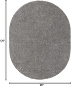 Unique Loom Solid Shag Collection Area Rug - Image 2