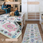 Fame Living Colorful Oushak Rug, Modern Rugs, Small Throw, Accent Area Rug - Image 4