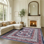 Fame Rugs Turkish Rug. Washable Vintage Oriental Antique Inspired Traditional by FameRugs
