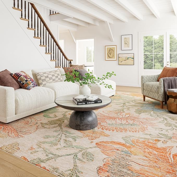 Dash & Albert Zell Multi Machine Washable Rug, 2 X 3 Feet - Image 2