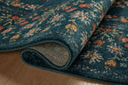 Loloi Rifle Paper Co. Laurel Collection LAU-02 Navy 2'-8" x 8' Runner Rug - Image 6