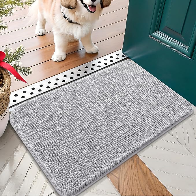 OLANLY Dog Door Mat for Muddy Paws 30x17, Absorbs Moisture and Dirt, Absorbent by OLANLY