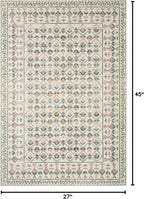 Loloi Rifle Paper Co. Eden Collection EDE-03 Lattice Ivory 2'-3" x 3'-9" Accent - Image 2