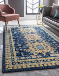 Unique Loom Taftan Collection Border Geometric Tribal Inspired Design Area Rug by UniqueLoom