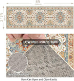 Enkor Runner Rugs for Hallway, 2.6x8 Washable Soft Non Slip Floor Rugs for - Image 2