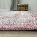 Alfa Rich 5x8 Mauve Lilac Washable Area Rugs - Image 3