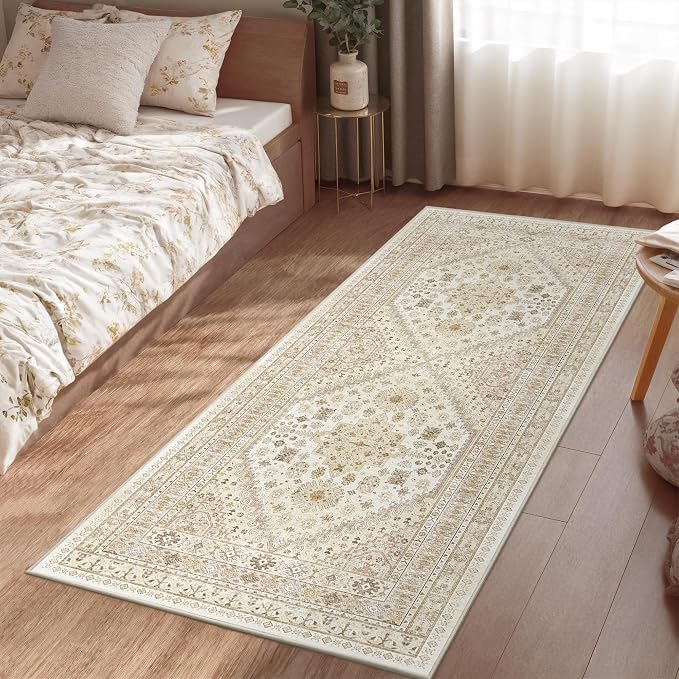 zesthome 2x6 Runner Rug for Hallways, Machine Washable Rug, Non Slip Vintage - Image 6