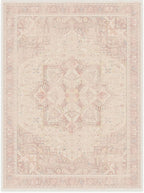 RUGGABLE Washable Area Rug – Kamran Soft Pink 9x12, Stain-Resistant, Non-Slip – - Image 3