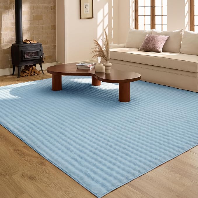 Bedsure 6x9 Fluffy Area Rugs for Living Room, Machine Washable Rugs, Non-Slip - Image 2