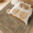 Vintage Floral Living Room Rug 8x10, Dining Room Under Kitchen Table, Oriental - Image 3
