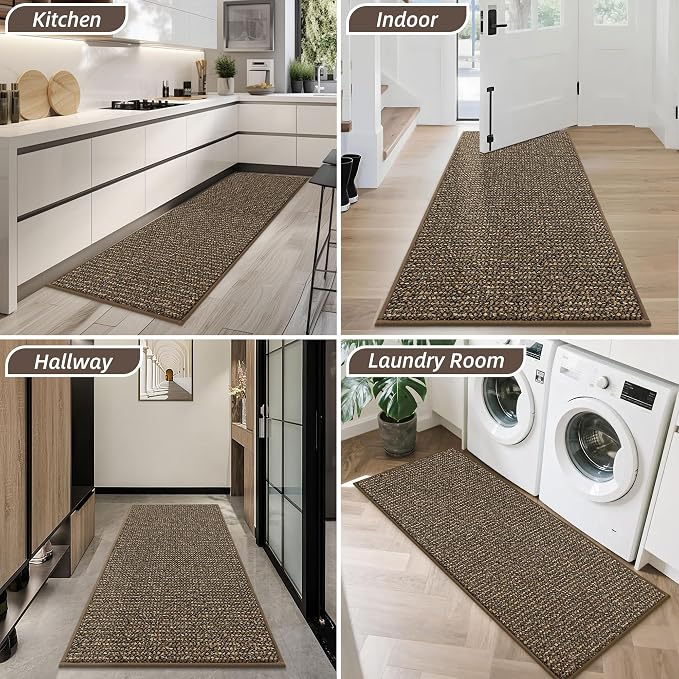 BEQHAUSE Dirt Trapper Door Mat 24" x 60", Non-Slip Washable Doormats Entrance - Image 8