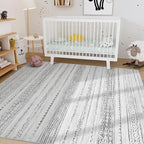 Nakagishi Area Rug Living Room Rugs: 3x5 Soft Machine Washable Boho Neutral - Image 5