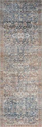 Loloi Chris Loves Julia Jules Collection JUL-06 Denim/Spice 2'-0'' x 5'-0'' - Image 7
